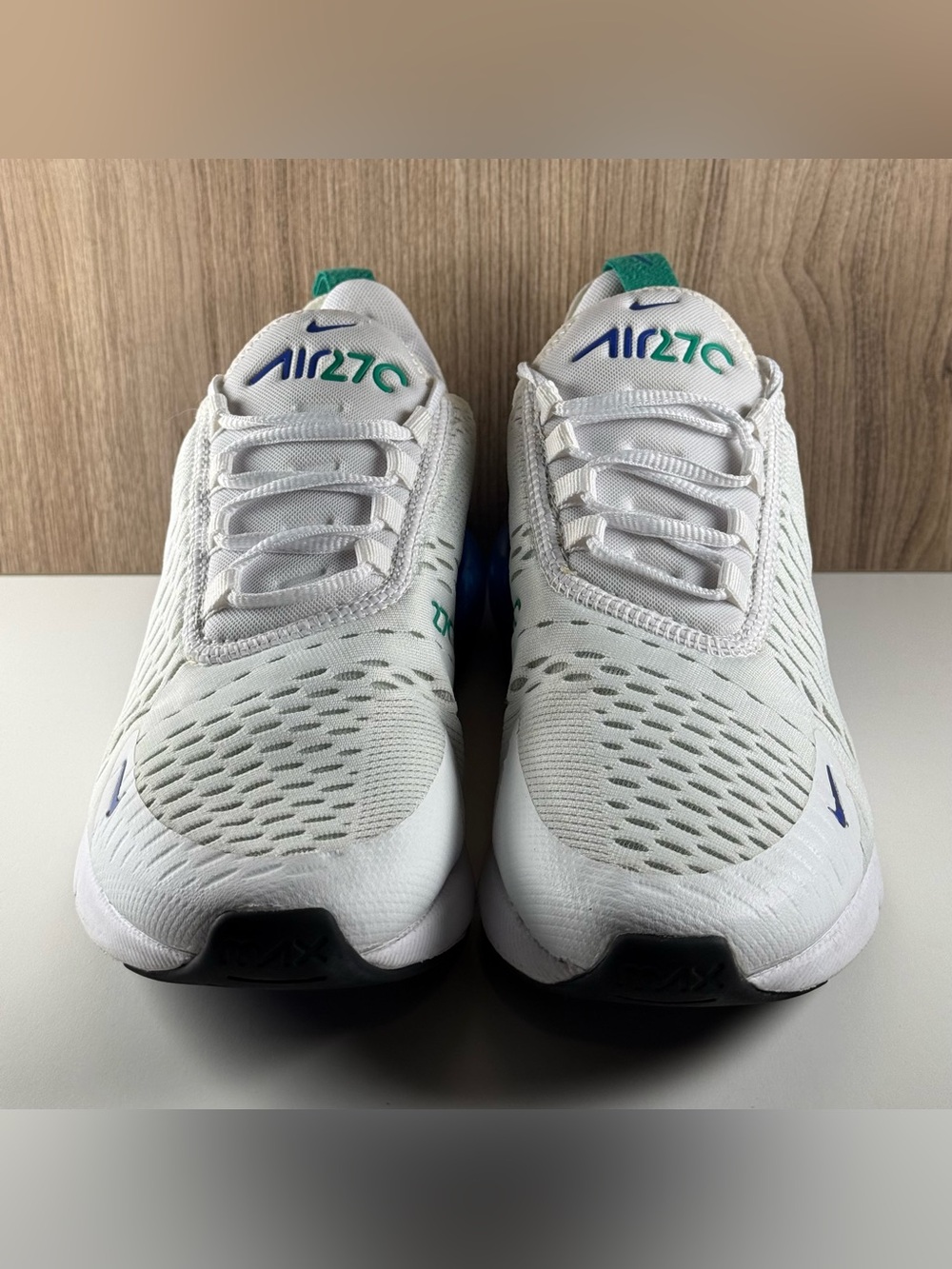 Nike Air Max 270 White Court White/Purple Sneakers AH6789-109 Women’s Size 9 - Picture 2 of 12